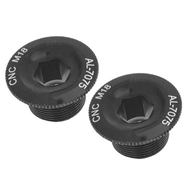 LHCER Bike Crank Arm Bolts, Crank Screw Cap Aluminum Alloy Crank Cap For Prowheel Hollow Integrated Crankset