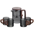 thumbnail image 2 of Huayishang Glass&Bottle Water Separation Glass Teapot With Wooden Handle Teapot Glass Teapot With Infuser Magical Teapot Glass Glass Teapot With Strainer Filter Teapot With Infusers, 2 of 9