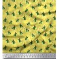 thumbnail image 1 of Soimoi Rayon Crepe Fabric Cactus Tree Decor Fabric Printed Yard 46 Inch Wide, 1 of 5