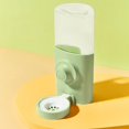 thumbnail image 4 of WHEANG Distributeur d'Eau Amovible en Acier Inoxydable Suspendu, Bouteille en Plastique pour Boire, Distributeur d'Eau pour Chat, Chiot, Cochons (600 ml), 4 of 9