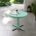 thumbnail image 2 of Pemberly Row Modern Steel Metal Patio End Table in Aqua Gloss, 2 of 9