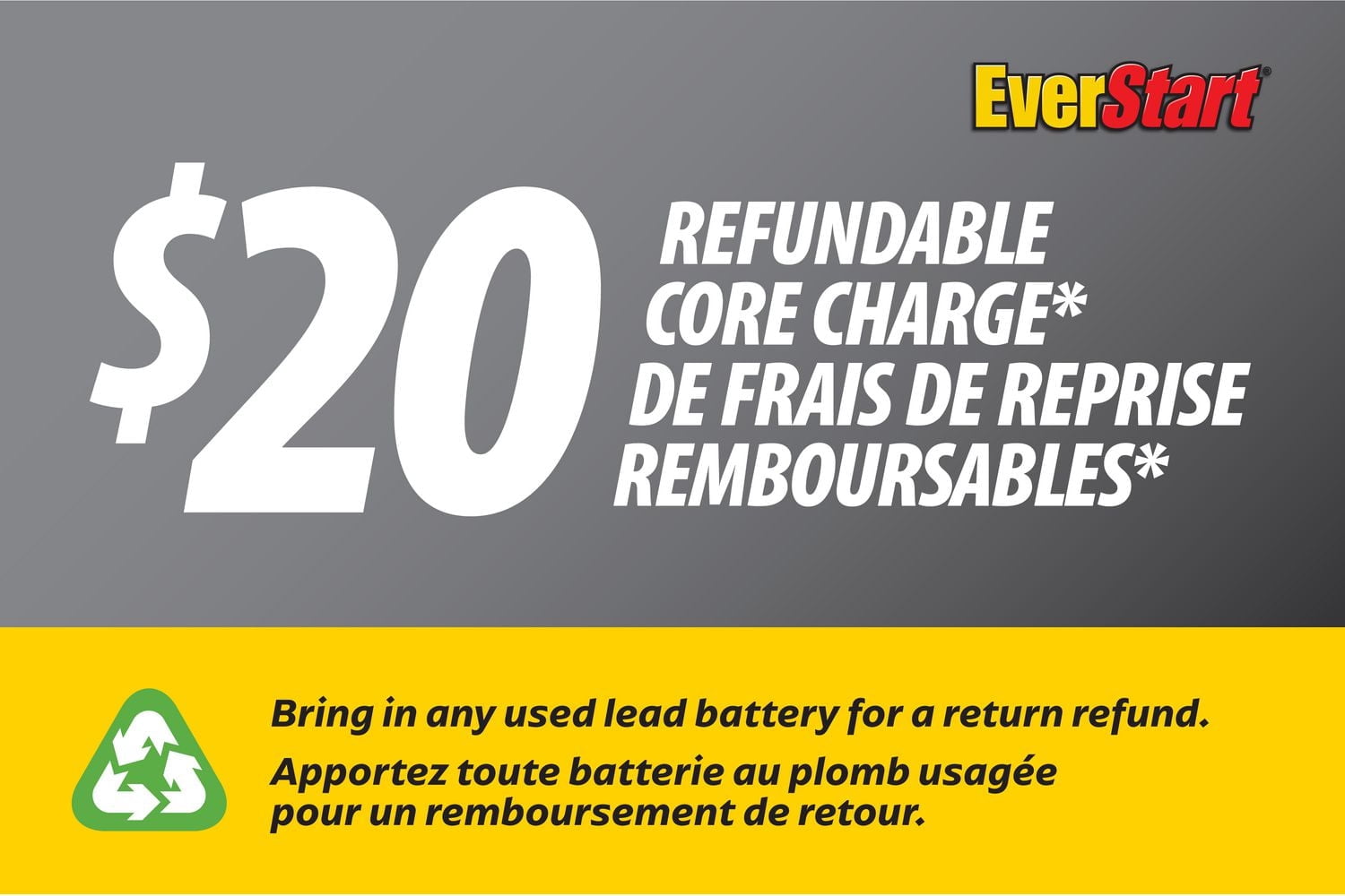 EverStart Auto Maxx-121R, 12 Volt, Car Battery, Group Size 121R, 550 CCA