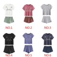 thumbnail image 4 of Maoww Pyjama Décontracté pour Femmes Ensemble de Nuit Manches Courtes Haut et Shorts Dessin Animé, 4 of 7
