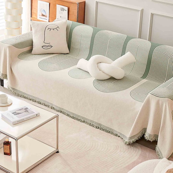 Aqestyerly Housse de Canapé Universelle en Tissu pour Toutes les Saisons, Couverture de Canapé Anti-Rayures, Coussin de Canapé, Protège-Canapé HWRETIE