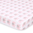 thumbnail image 2 of The Peanutshell Éléphants Roses et Hearts Ensemble de Draps de Lit de Bébé, Lot de 2, 2 of 5
