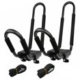 thumbnail image 2 of Tignapoo Universal Kayak Roof Rack System – Durable Steel Construction with Foam Padding, Includes Straps and Hardware for Secure Attachment, Supports Up to 165lbs (75kg), Easy Installation on Car, 2 of 7