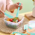 thumbnail image 4 of Aidoshy Salad Lunch Container To Go, 52-oz Salad Bowls with 4 Compartments, Salad Dressings Container for Salad Toppings, Snacks, Men, Women, 4 of 7