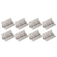 thumbnail image 1 of 8pcs 4 Inch Door Hinge Stainless Steel Flap Hinge Counter Back Flap Backflap Hinge Drawer Butt Hinge (Silver), 1 of 8