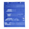 thumbnail image 2 of Classroom Pocket Chart, Clear Pocket Chart Magnetic Single Use Polyester PVC 5 Rows  For Activities For School For Kids Blue, 2 of 8