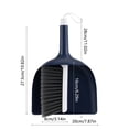 thumbnail image 2 of Dustpan And Brush Set 34.5 cm x 22.5 cm x 7 cm Plastic Handheld Cleaning Tool With Rubber Lip And Soft Bristles For Tabletop Sofa Bedroom Tent, 2 of 6