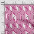 thumbnail image 1 of oneOone Cotton Poplin Fabric Parallelogram & Triangle Geometric Print Sewing Fabric BTY 42 Inch Wide, 1 of 4