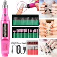 thumbnail image 2 of 48pc Electric Nail Drill, Portable Nail Drills for Acrylic Nails, Toenail Sander for Thick Nails File Kit, Acrylic Nail Kit Set Professional with Everything,Blue, 2 of 6