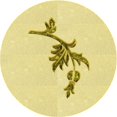 thumbnail image 1 of Ahgly Company Machine Washable Indoor Square Transitional Sun Yellow Area Rugs, 3' Square, 1 of 7