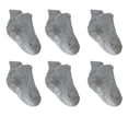 thumbnail image 1 of 6 Pieces Kids Stockings Socks with Nice Elasticity Comfortable Wearing Simple Style Good Craftsmanship Hose Keep Crawing light gray 14-16, 1 of 6