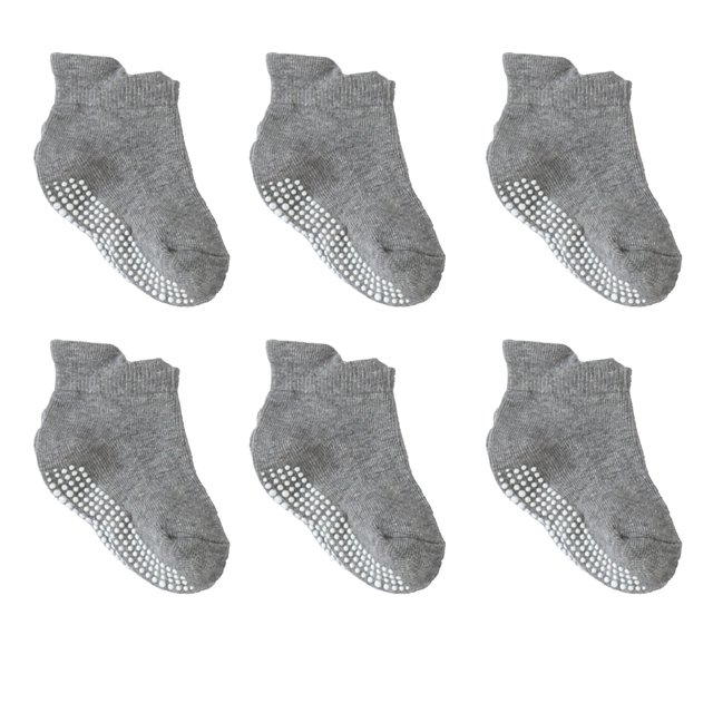 6 Pieces Kids Stockings Socks with Nice Elasticity Comfortable Wearing Simple Style Good Craftsmanship Hose Keep Crawing light gray 14-16