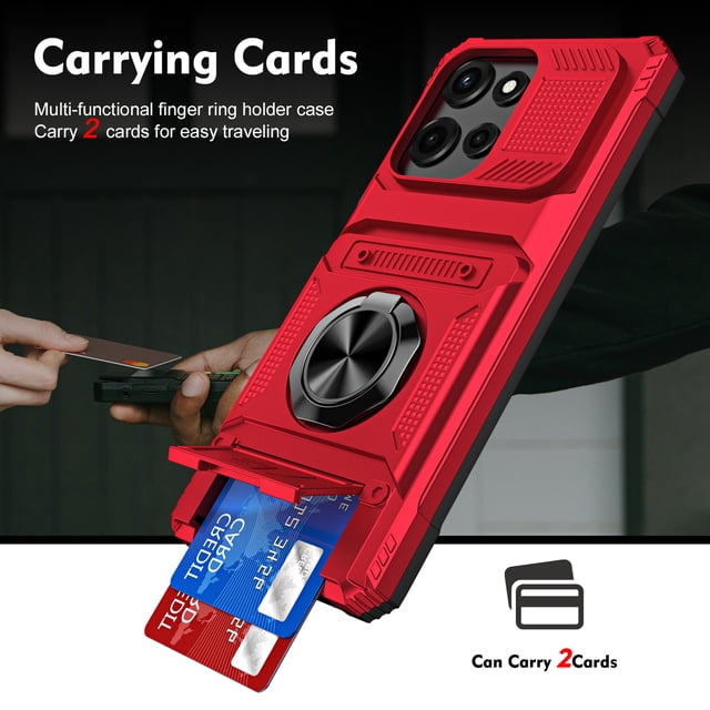 TYJKeJi Case with Holder Stander Kickstand Drop Resistant Shockproof Case For Moto G 2025 For Motorola g 2025