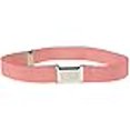 thumbnail image 3 of Kids Elastic Adjustable Strech Belt With Silver Square Buckle - Peach, 3 of 4