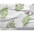 thumbnail image 3 of Soimoi Polyester Crepe Fabric Leaves & Floral Block Print Sewing Fabric Yard 52 Inch Wide, 3 of 3
