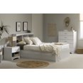 thumbnail image 3 of South Shore Step One Full Mates Bed and Bookcase Headboard Set, in Pure White, 3 of 16