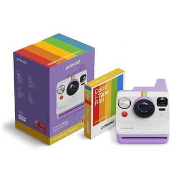 Polaroid Now Generation 3 Purple Instant Camera + Color Film Bundle (8 Photos)