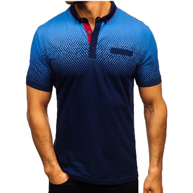 Chemises à Manches Courtes pour Hommes T-Shirt à Manches Courtes Imprimé Col Rabattu Chandail T-Shirt Blouse Chemises pour Hommes Manches Courtes Chemise à Manches Longues Homme Chemises à Manches Courtes pour Hommes Chemises pour Hommes Manches Courtes