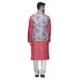 thumbnail image 3 of Atasi Ensemble de Pyjama Kurta Churidar Ethnique avec Veste Nehru Imprimée pour Hommes, 3 of 3