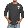 thumbnail image 1 of Birdeem Chemises pour Hommes Hommes Imprimé Col Rond Décontracté Mode Manches Courtes Blouses Col Rond Chemises, 1 of 9