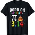 thumbnail image 1 of Born on Pi Day Birthday Decorations Happy 14 March 14th Gift T-Shirt - White - S, 1 of 4