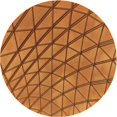 thumbnail image 1 of Ahgly Company Machine Washable Indoor Round Transitional Mahogany Brown Area Rugs, 4' Round, 1 of 7