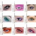 thumbnail image 2 of 9 Colors Waterproof Colored Mascara, Color Mascara Variety Pack Mascara Charming Long Lasting Colorful Mascara for Eyelashes Eye Makeup(Violet), 2 of 8