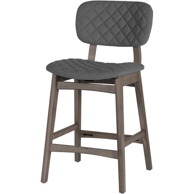 Bowery Hill Bay Point de Diamant Rembourré Tabouret Hauteur de Comptoir