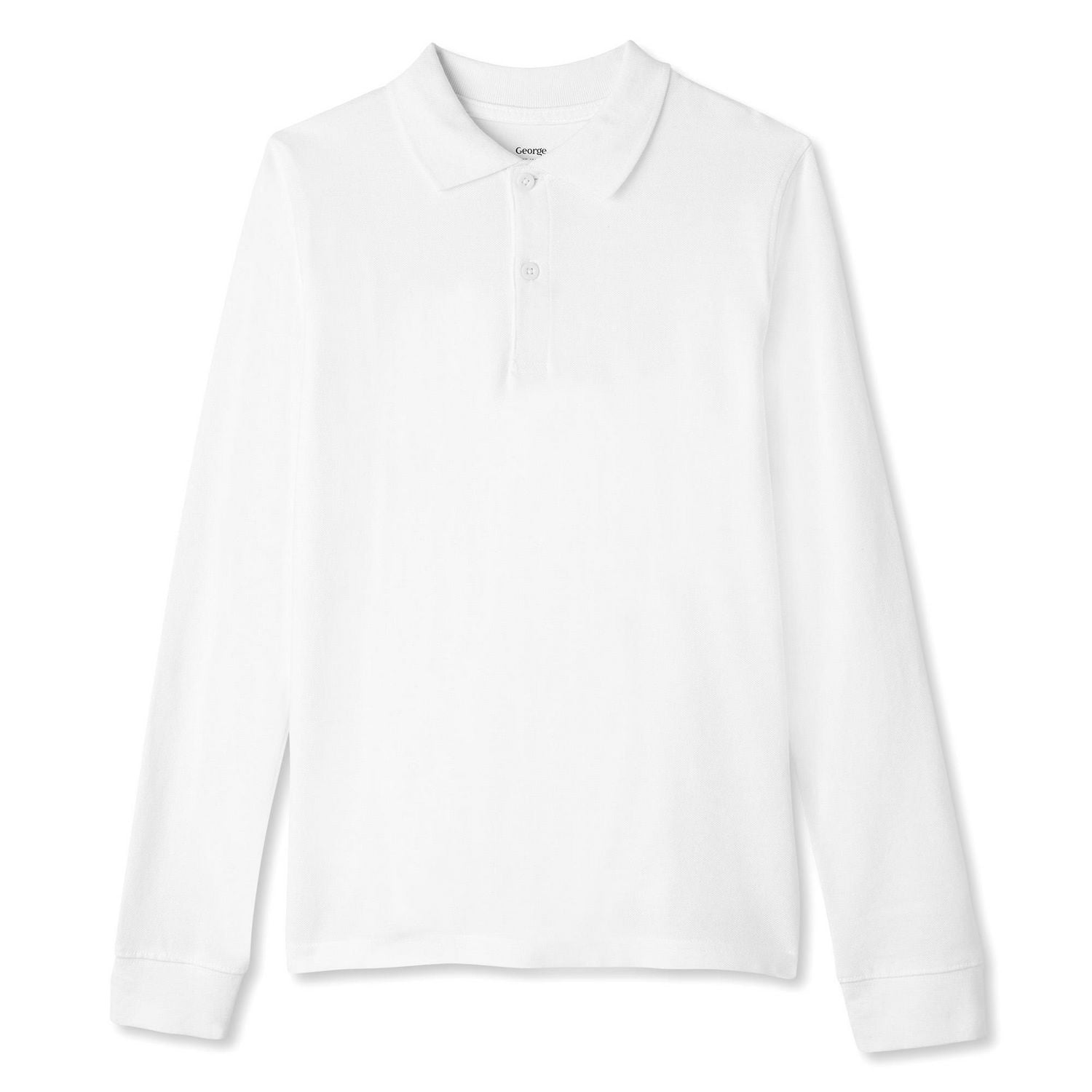 George Boys' Uniform Long Sleeve Polo