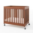 thumbnail image 1 of Foundations Boutique Mini Crib, Cherry, 1 of 8