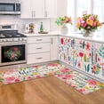 thumbnail image 2 of Binwennn Fuzzy Blanket Sweater Flags of The World Blanket Spring Summer Kitchen Carpet (2 Pieces) Kitchen Carpet Washable Cushion Comfortable Kitchen Carpet Set Comfortable Kitchen Carpet, 2 of 5
