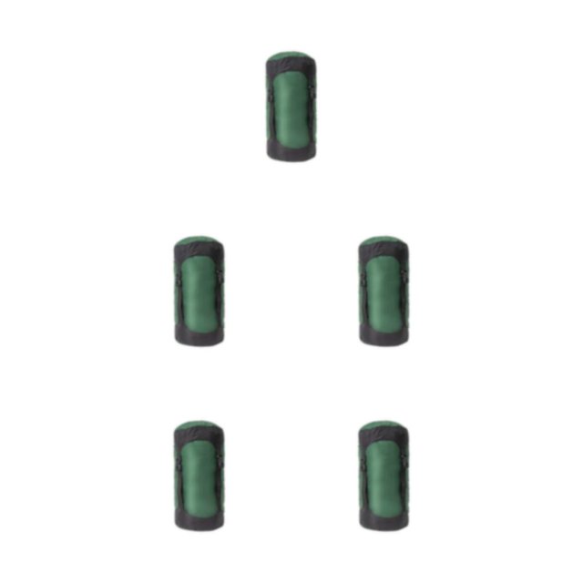 QualitChoice Sac de Compression à Cordon, Sac de Rangement pour Articles de Voyage, Sacs de Rangement pour Camping, Randonnée, Backpacking, Randonnée, Escalade, Accessoires Vert/s 5 Pcs