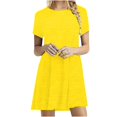 thumbnail image 1 of Robe Décontractée pour Femmes Robes Courtes SleeveDating Plagerobe Décontractée pour Femmes Vêtements L Vert, 1 of 4