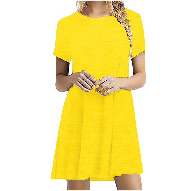 Robe Décontractée pour Femmes Robes Courtes SleeveDating Plagerobe Décontractée pour Femmes Vêtements L Vert