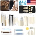 thumbnail image 1 of TEACHER‘S EDITION 52 Pcs Pottery & Clay Sculpting Tools  Double-Sided  Smooth Wooden Handles, 1 of 7