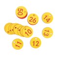 thumbnail image 1 of Étiquette Numérotée Portable 100x Numéro 1-100 pour Hôtel Entrepôt Dortoir Clés Rouge+blanc Mot, 1 of 9