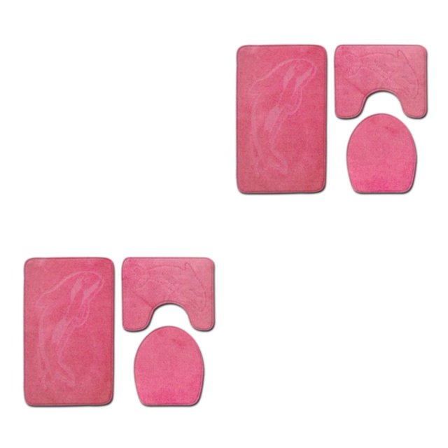 Transemion 3x Durable And Absorbent Bath Mat For Bathtub And Shower Designed To Last PJ210611-B004 2Set