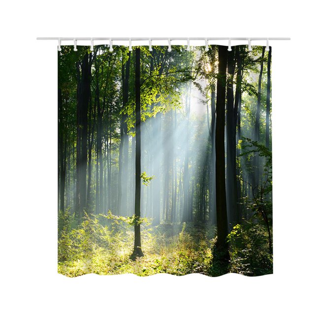 CEHVOM Rideau de Douche Imprimé Polyester Imperméable et Anti-Moisissure Rideau de Séparation Imperméable et Anti-Moisissure 150X180CM Liquidation