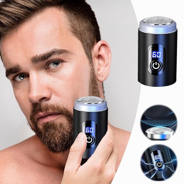 Reduce Price! WSBDENLK USB Charging Multifunctional Digital Display Men's Mini Shaver Electric Shaver