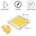 thumbnail image 3 of Bubbles Non-Slip Square Shower Mat Solid Yellow 20″L X 20″W, 3 of 4