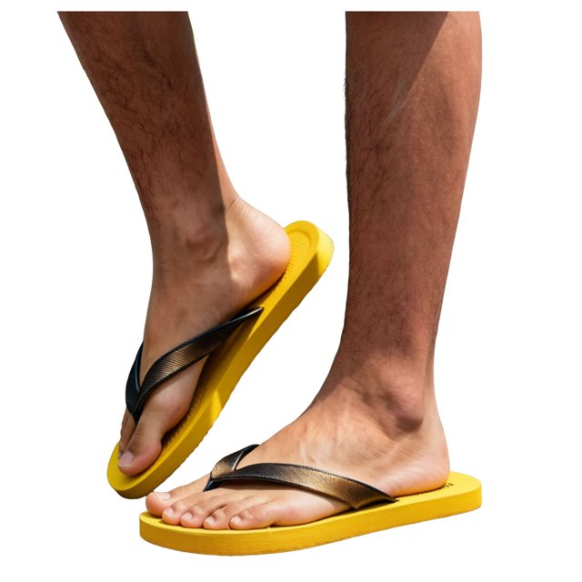 Dakaela Men's Flip Flops with Arch Support Summer Beach Thong Sandals Comfortable Quick Drying Slip on Slides Slippers for Men (10,Yellow)