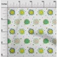 thumbnail image 2 of oneOone Tissu Jersey Coton Vert Matériel de Robe Médicale Tissu Imprimé Tissu au Mètre 58 Pouces de Large, 2 of 4