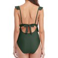 thumbnail image 2 of Charmo One Piece Bathing Suit for Women Ruffle Cut Out Swimsuits Strappy Monokinis, 2 of 6