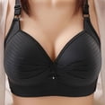 thumbnail image 4 of SDNall 2PCS Womans Fashion Plus Size Wire Free Comfortable Push Up Hollow Out Bra Underwear, 4 of 9