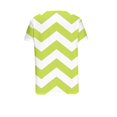 thumbnail image 5 of FAIWAD Women Summer Tops Short Sleeve Irregular V Neck Button T-Shirts Geometric Color Block Print Tees Blouses, 5 of 5
