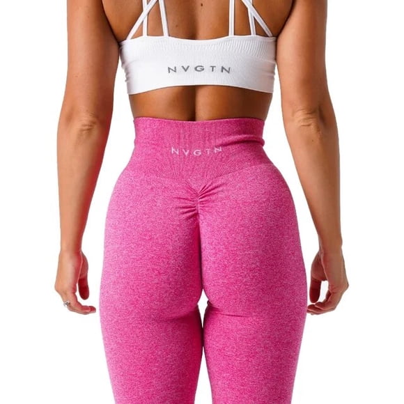 NVGTN Leggings Sans Coutures Froncées Mouchetées Femmes Collants Doux d'Entraînement Tenues de Mise en Forme Pantalons de Yoga Vêtements de Gym