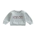 thumbnail image 1 of Vêtements Chauds d'Hiver pour Bébé Garçon Fille Sweat à Col Rond Pull à Manches Longues Tenue d'Automne, 1 of 7